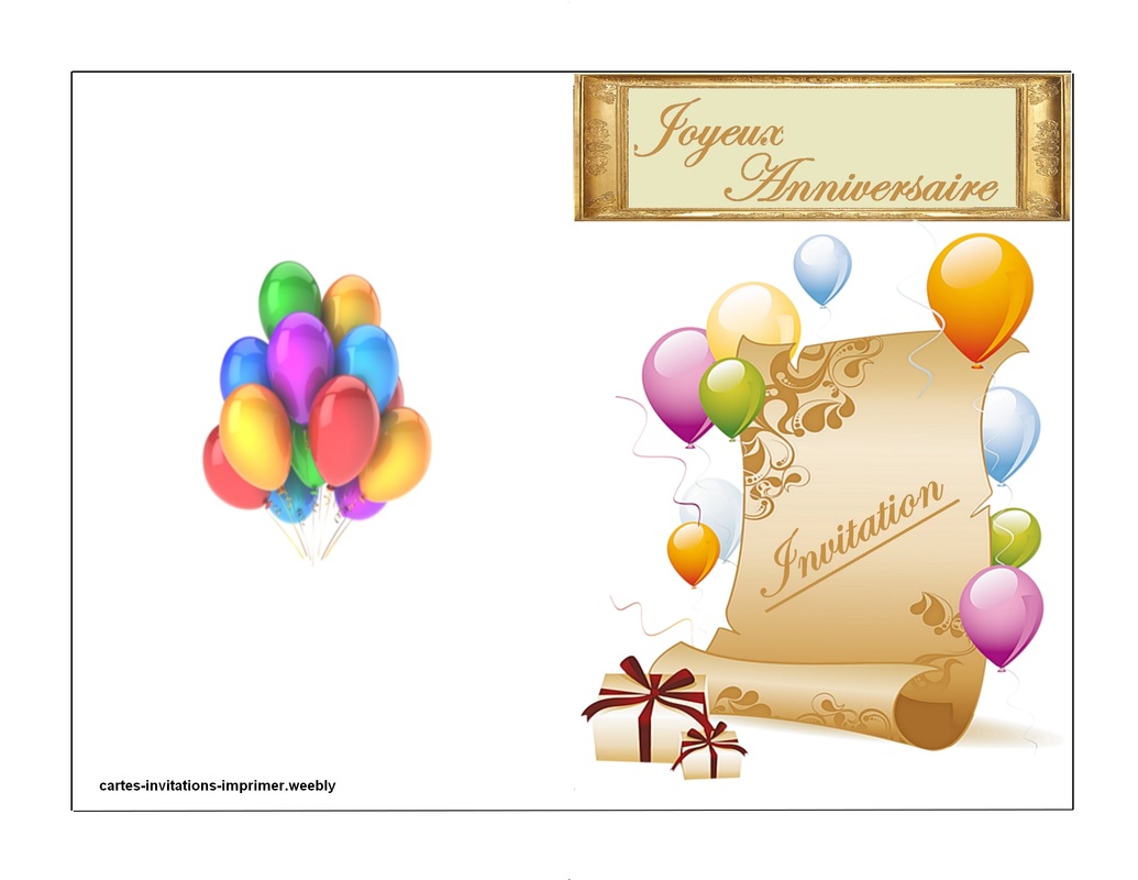 invitation carte anniversaire gratuite a imprimer 5.00/5 (100.00%) 3 vot…   Carte anniversaire gratuite, Invitation anniversaire gratuite, Carte  invitation gratuite