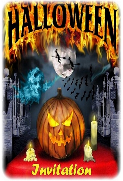 Cartes d'invitation pour Halloween à imprimer gratuit